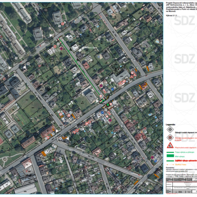 Změna přechodné úpravy – realizace přechodné změny